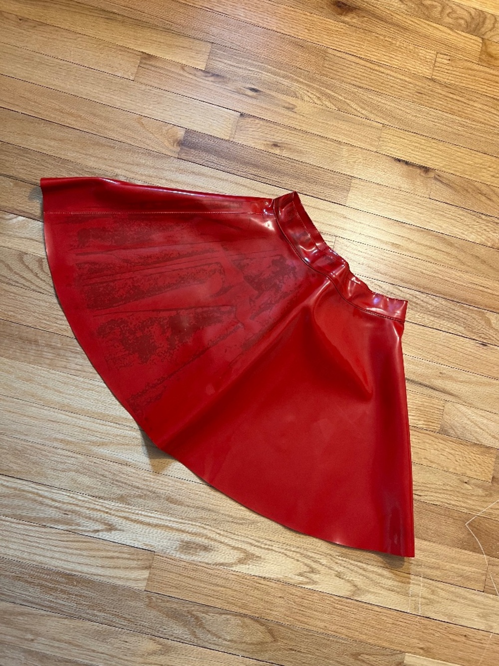 Daisy Corsets Damaged Vinyl Mini Skirt